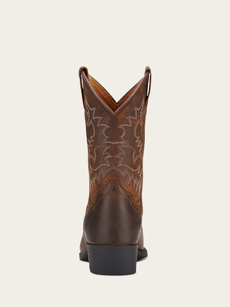 Ariat Heritage R Toe Western Brown Boots - Image 2 of 3
