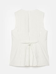 Mint Velvet White Pinstripe Waistcoat - Image 7 of 7