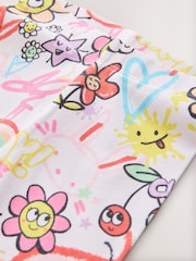 White/Pink Doodle Leggings (3mths-7yrs) - Image 3 of 4