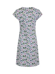 Weird Fish Light Blue Tallahassee 100% Cotton Jersey Dress - Image 9 of 9