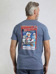 Weird Fish Quack To the Future Heritage Wash Artist RSPB 100% Cotton T-Shirt - Imagen 1 de 6