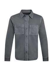 Weird Fish Grey Fingask Loopback Shirt - Image 7 of 8