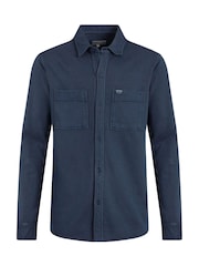 Weird Fish Blue Fingask Loopback Shirt - Image 5 of 6