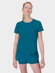 Sweaty Betty Blue Breathe Easy T-Shirt - Image 1 of 6
