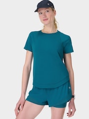 Sweaty Betty Blue Breathe Easy T-Shirt - Image 3 of 6