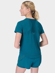 Sweaty Betty Blue Breathe Easy T-Shirt - Image 5 of 6