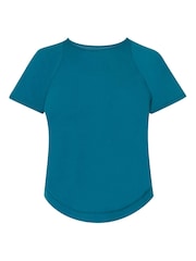 Sweaty Betty Blue Breathe Easy T-Shirt - Image 6 of 6