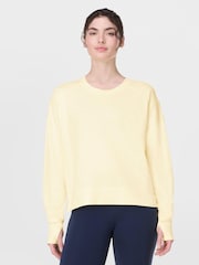 Sweaty Betty Yellow After Class Crop Sweatshirt - Image 1 of 7
