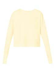 Sweaty Betty Yellow After Class Crop Sweatshirt - Image 7 of 7