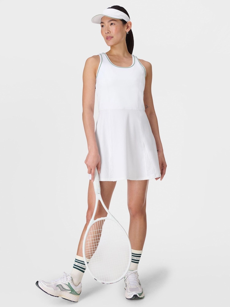 Sweaty Betty White Power Flare Dress - Image 1 of 8