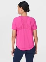Sweaty Betty Pink Breathe Easy T-Shirt - Image 2 of 7