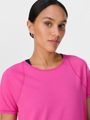 Sweaty Betty Pink Breathe Easy T-Shirt - Image 5 of 7