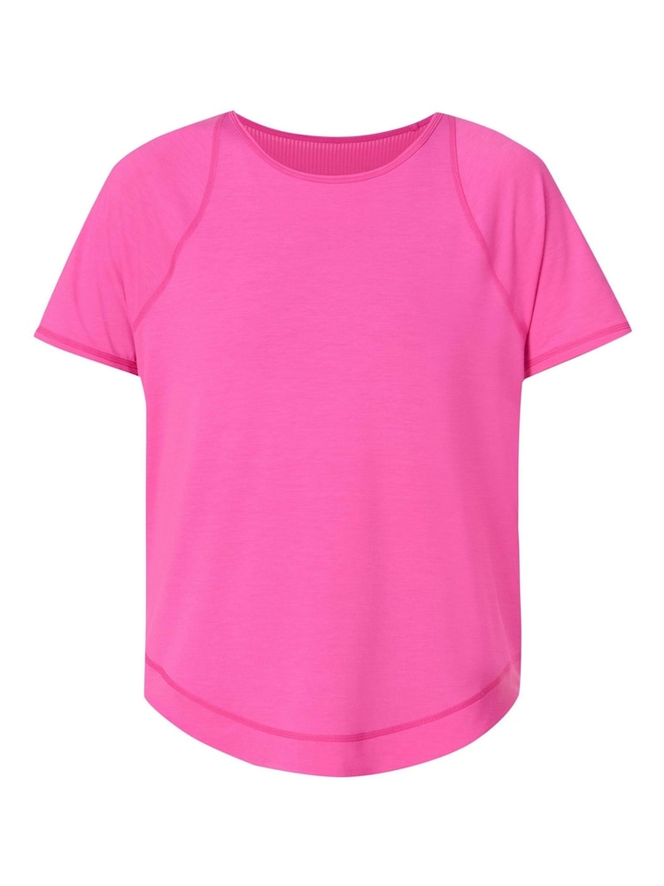 Sweaty Betty Pink Breathe Easy T-Shirt - Image 7 of 7