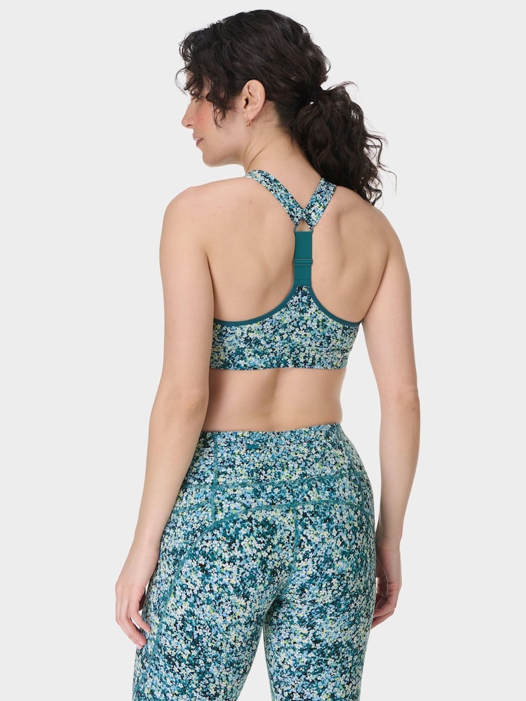 Blauw - Betty - Sweaty medium ondersteunende sportbeha - Image 3 of 7