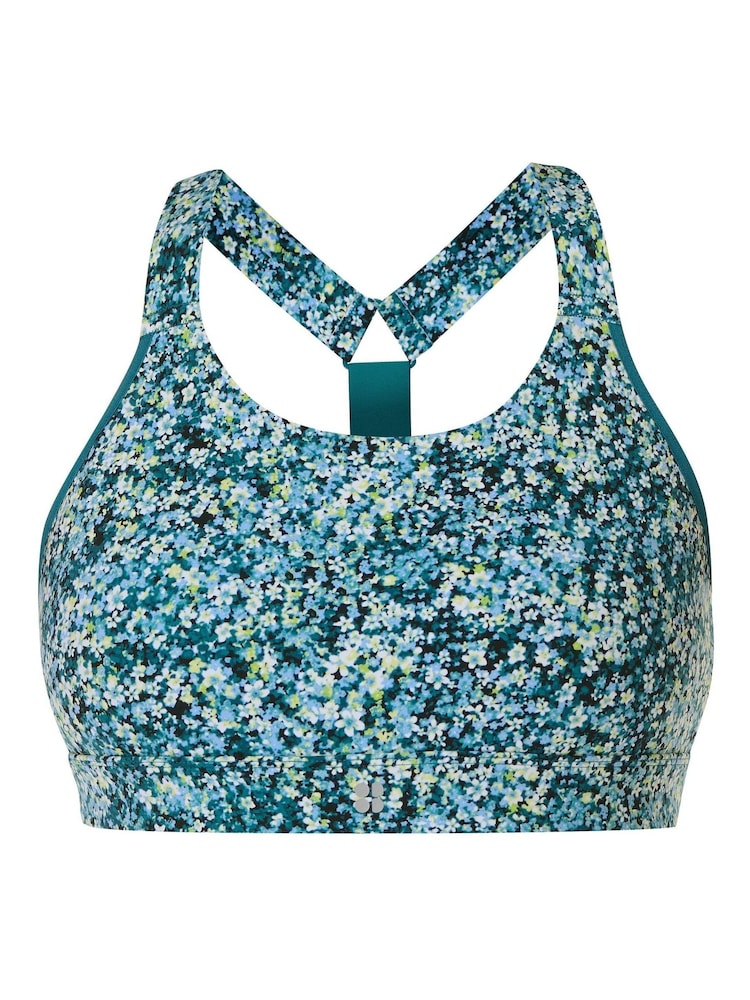 Sweaty Betty Blue Medium Power Support Sports Bra - Image 7 of 7
