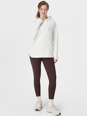 Sweaty Betty White Escape Luxe Fleece Crew Neck Hoodie - Image 3 of 7