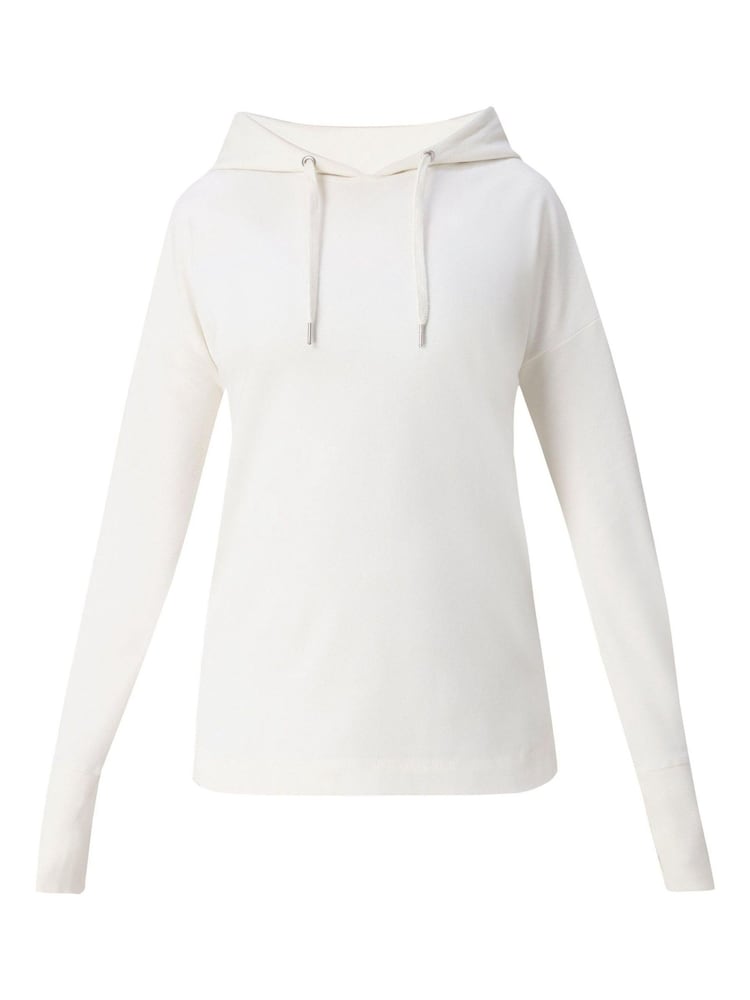 Sweaty Betty White Escape Luxe Fleece Crew Neck Hoodie - Image 7 of 7