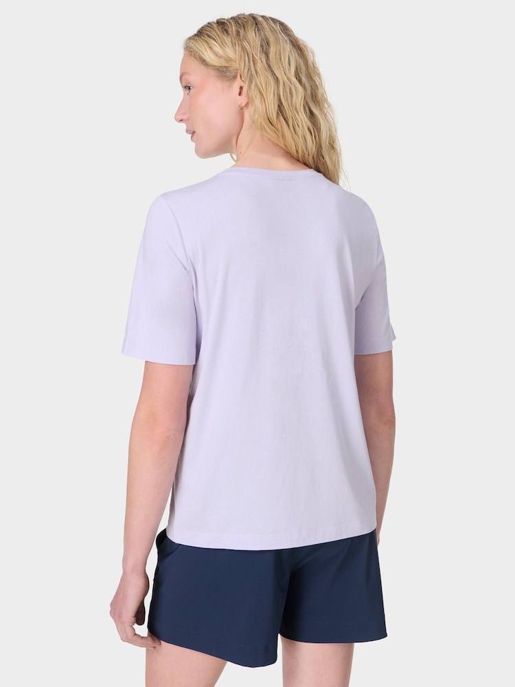 Sweaty Betty Purple Essential Crew Neck T-Shirt - Image 2 of 7