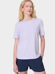 Sweaty Betty Purple Essential Crew Neck T-Shirt - Image 3 of 7