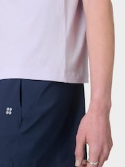 Sweaty Betty Purple Essential Crew Neck T-Shirt - Image 6 of 7
