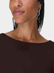 Sweaty Betty Brown After Class Cross Back Sweatshirt - Image 4 of 6