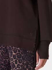 Sweaty Betty Brown After Class Cross Back Sweatshirt - Image 5 of 6
