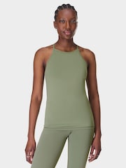 Sweaty Betty Green Soft Flow 2-In-1 Bra Tank - Image 1 of 9