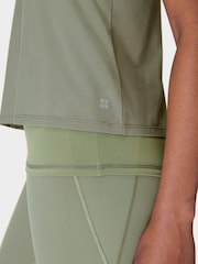Sweaty Betty Green Soft Flow 2-In-1 Bra Tank - Image 9 of 9