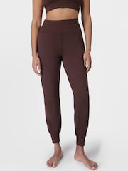 Sweaty Betty Brown 29 inch inside seam Gaia Marl Performance Yoga Joggers - Image 1 of 6