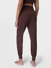 Sweaty Betty Brown 29 inch inside seam Gaia Marl Performance Yoga Joggers - Image 2 of 6