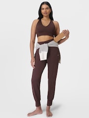 Sweaty Betty Brown 29 inch inside seam Gaia Marl Performance Yoga Joggers - Image 4 of 6