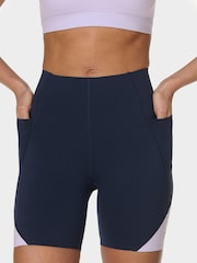 Sweaty Betty Black 6" Inseam Power UltraSculpt High Waist 6" Shorts - Image 1 of 6