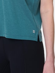 Sweaty Betty Blue Soft Flow Studio Tank Top - Image 6 of 7