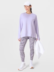 Sweaty Betty Purple After Class Longline Sweatshirt - Image 1 of 1