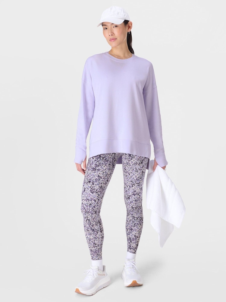 Sweaty Betty Purple After Class Longline Sweatshirt - Image 1 of 1