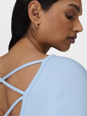 Sweaty Betty Blue After Class Cross Back Sweatshirt - Image 5 of 7