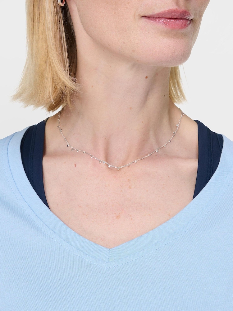 Albastru - Sweaty Betty Essential V-Gât Tricou - Image 4 of 7