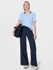 Sweaty Betty Blue Essential V-Neck T-Shirt - Image 5 of 7