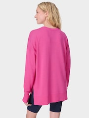 Sweaty Betty Pink After Class Longline Sweatshirt - Image 2 of 7