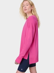 Sweaty Betty Pink After Class Longline Sweatshirt - Image 3 of 7