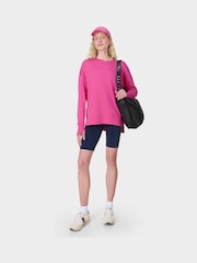 Sweaty Betty Pink After Class Longline Sweatshirt - Image 4 of 7