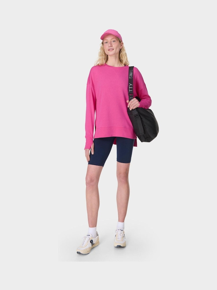 Sweaty Betty Pink After Class Longline Sweatshirt - Image 4 of 7
