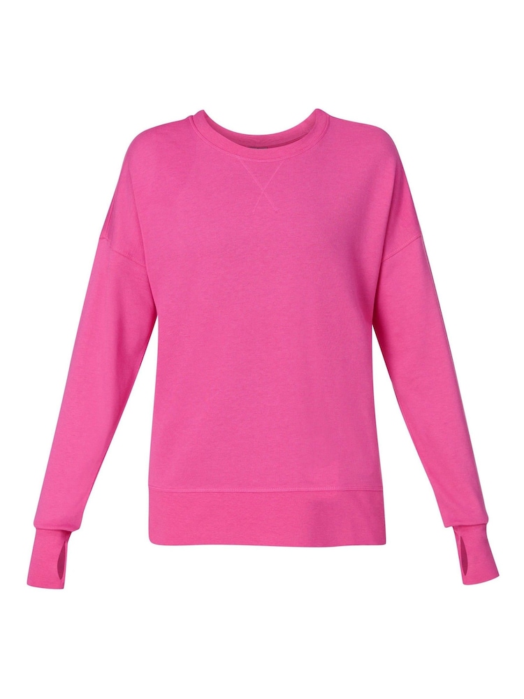Sweaty Betty Pink After Class Longline Sweatshirt - Image 7 of 7