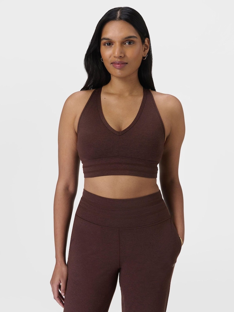 Sweaty Betty Brown Gaia Yoga Bra - Image 1 of 7