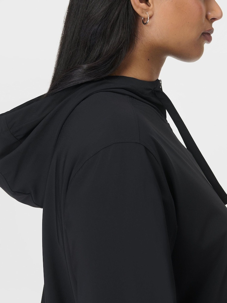 Sweaty Betty Black Explorer Zip Through Midlayer Hoodies - Image 7 of 7