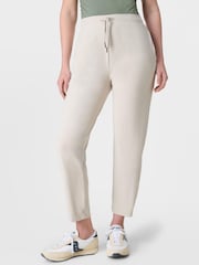 Sweaty Betty Cream 25 inch inside seam Explorer Side Stripe 25" Trousers - Image 2 of 7