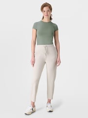 Sweaty Betty Cream 25 inch inside seam Explorer Side Stripe 25" Trousers - Image 4 of 7