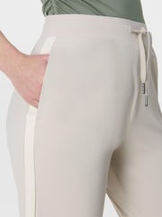 Sweaty Betty Cream 25 inch inside seam Explorer Side Stripe 25" Trousers - Image 6 of 7