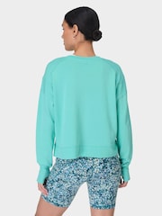 Sweaty Betty Blue After Class Crop Sweatshirt - Image 2 of 7