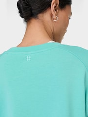 Sweaty Betty Blue After Class Crop Sweatshirt - Image 6 of 7